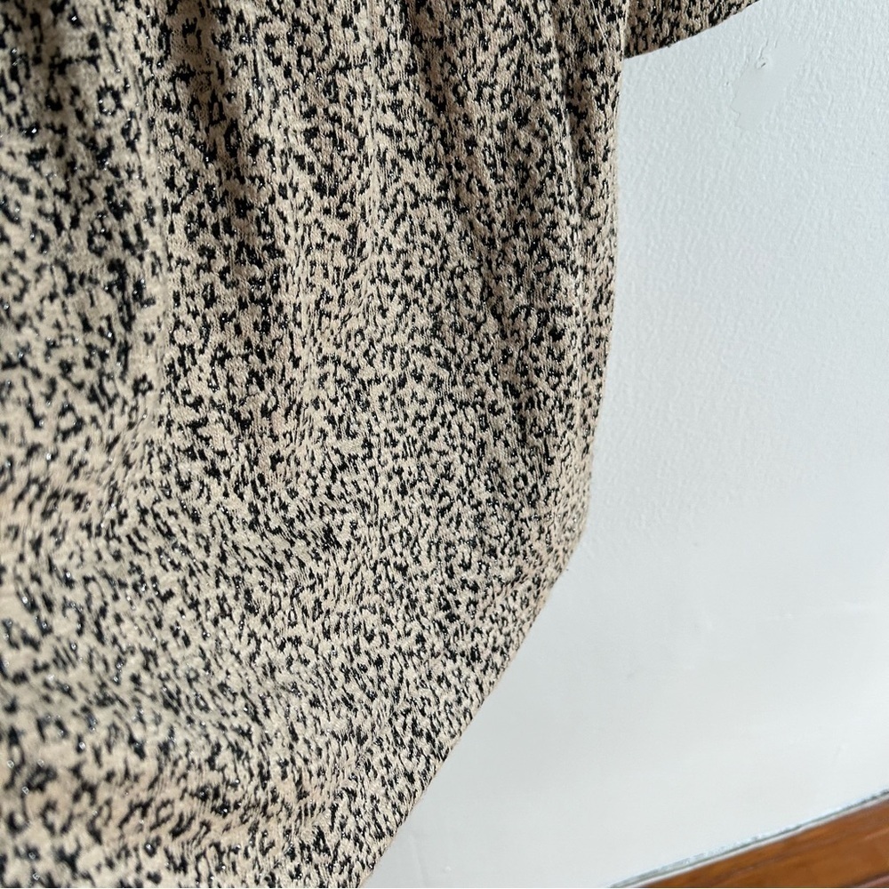 Anthropologie Cartonnier Sz XS Leopard Metallic Relaxed Coat - Picture 10 of 13